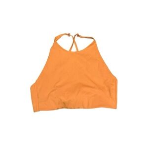 Girlfriend Collective Vibrant Orange Sports Bra